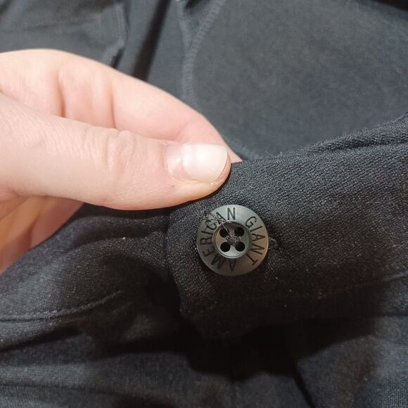 American Giant Pants Size 12 Black Chino Ponte Stretch Minimal Capsule Classic - Picture 4 of 7